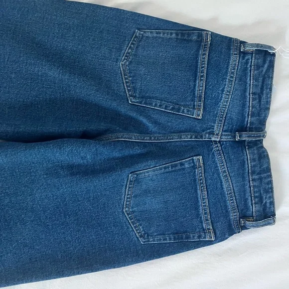 COS Straight Leg Extra-High Rise Ankle Jeans Organic Cotton Size 23 NWT - Picture 4 of 7